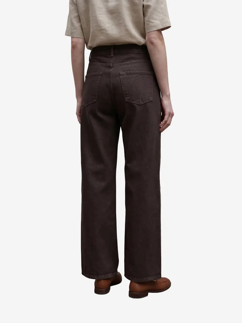 ماي فاشن MY FASHION High Waist Straight Leg Denim Pants