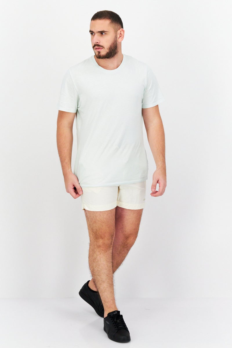 Champion Men Sportswear Fit Embroidered Logo Training Shorts, Beige - Image 3