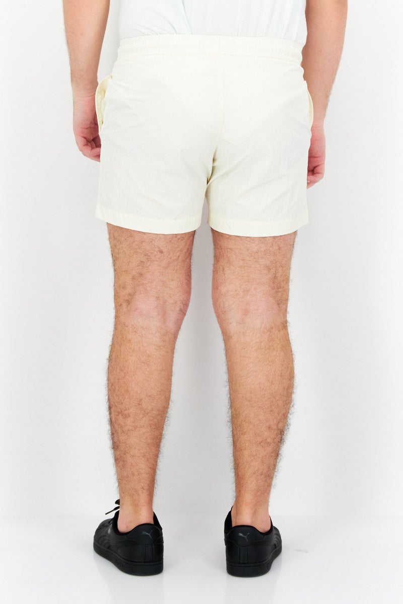 Champion Men Sportswear Fit Embroidered Logo Training Shorts, Beige - Image 2