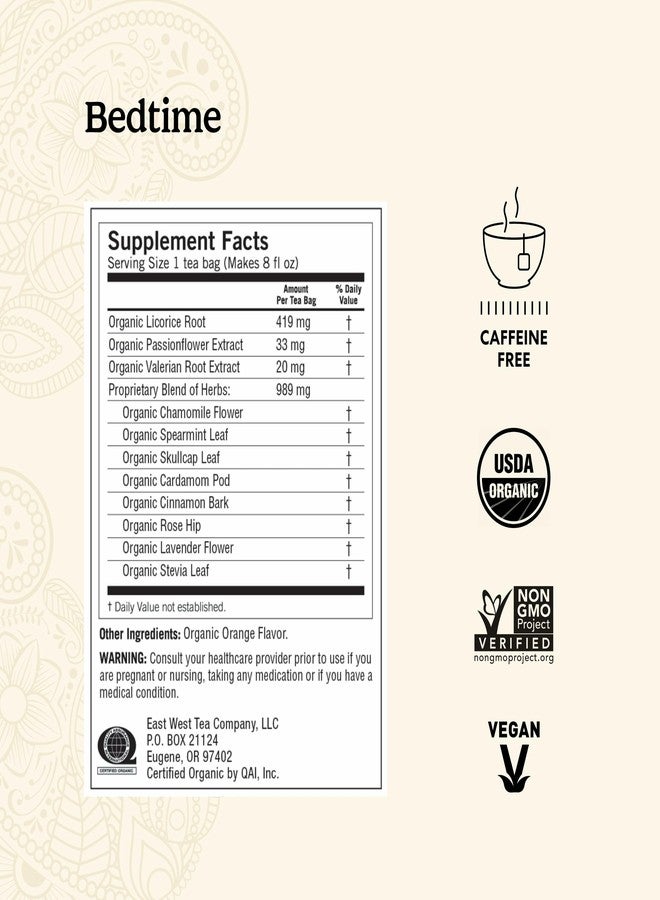 Yogi Tea Bedtime Tea - 16 Tea Bags per Pack (4 Packs) - Chamomile & Passionflower Herbal Tea Blend - Tea to Support a Good Night's Sleep - Includes Lavender, Licorice Root, Spearmint & Cardamom - Image 2