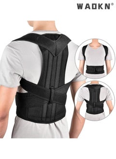WAOKN Back Brace, Adjustable Posture Corrector for Women and Men,Shoulder Support Straightener Improves Posture,Back Support Belt for Upper and Lower Back,Neck,Spine,Lumbar Pain Relief Stretcher Trainer  - Image 2