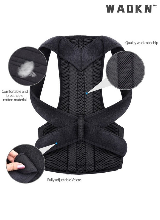 WAOKN - Back Brace, Adjustable Posture Corrector for Women and Men,Shoulder Support Straightener Improves Posture,Back Support Belt for Upper and Lower Back,Neck,Spine,Lumbar Pain Relief Stretcher Trainer - Image 1