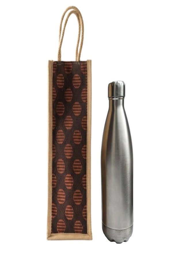 Highdas Jute Bottle Sling Bag (Brown) - Durable & Lightweight Eco-Friendly Water Bottle Carrier for Office, Gym & Travel (4, Medium) - Image 1