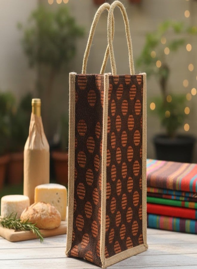 Highdas Jute Bottle Sling Bag (Brown) - Durable & Lightweight Eco-Friendly Water Bottle Carrier for Office, Gym & Travel (4, Medium) - Image 4