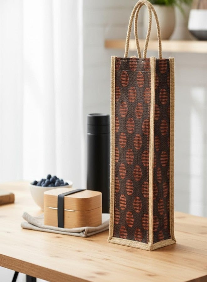 Highdas Jute Bottle Sling Bag (Brown) - Durable & Lightweight Eco-Friendly Water Bottle Carrier for Office, Gym & Travel (4, Medium) - Image 5