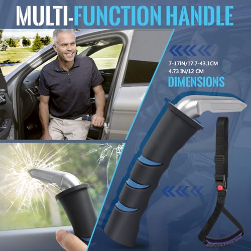 Milifox 2 Pcs Car Door Assist Grip Handle : Car Handle Assist and Adjustable Standing Safety Handle,Portable Vehicle Support Handle Assist Designed for Elderly,Handicapped and Injured - Image 2