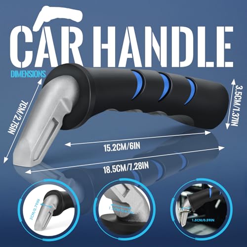 Milifox 2 Pcs Car Door Assist Grip Handle : Car Handle Assist and Adjustable Standing Safety Handle,Portable Vehicle Support Handle Assist Designed for Elderly,Handicapped and Injured - Image 3