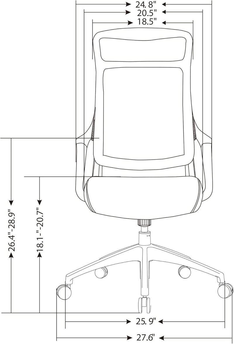 Realspace Lenzer Mesh HighBack Task Office Chair Black BIFMA Compliant - Image 3