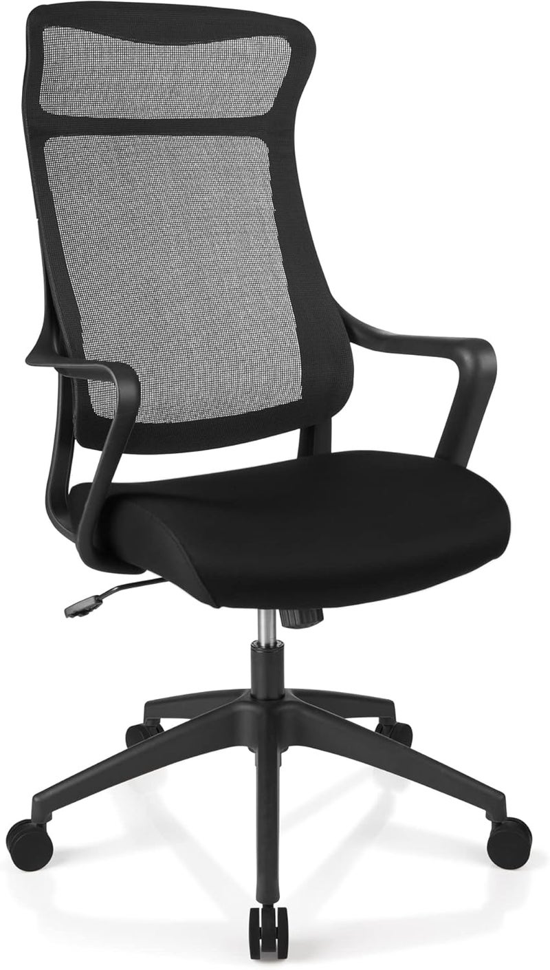 Realspace Lenzer Mesh HighBack Task Office Chair Black BIFMA Compliant - Image 1