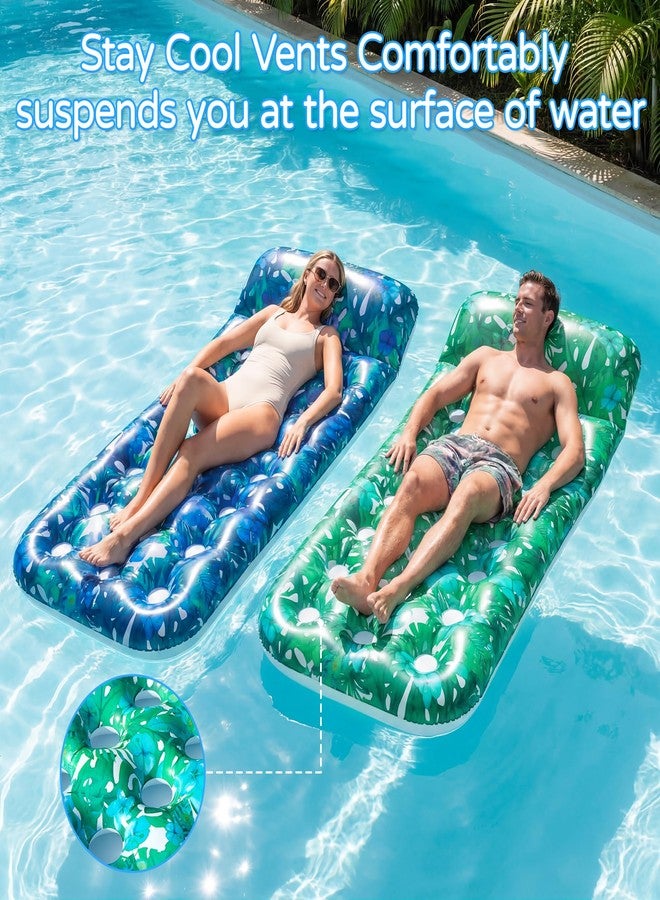 FindUWill 2-Pack Inflatable Pool Floats-XL Pool Floats Adult Heavy Duty, Pool Lounger Float with Headrest for Adults, Swimming Pool Party Summer Beach Lake - Image 5