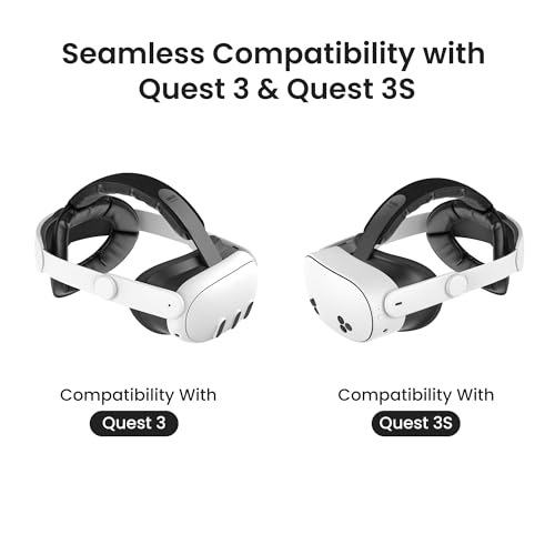 KIWI design K4 Head Strap, VR Headset Accessories for Meta Oculus Quest 3/3S, Non-Battery & Enhanced Support & Adjustable & Comfort Strap - Image 5