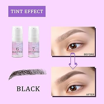 SHEEYOON Lash Lift and Tint Kit 2 in 1 Lash and Brow Lamination Kit with Black Tint Cream Professional Eyelash Brow Perming Kit for Long Lasting Fuller Thicker Shaped Brows Curlier Waved Eyelash - Image 4