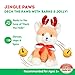 Cuddle Barn Jingle Paws Animated Christmas Musical Plush Toy Shiba Inu Puppy Barks Deck The Halls and Twirls Gift for Toddlers Kids Adults 13 inches - Image 4