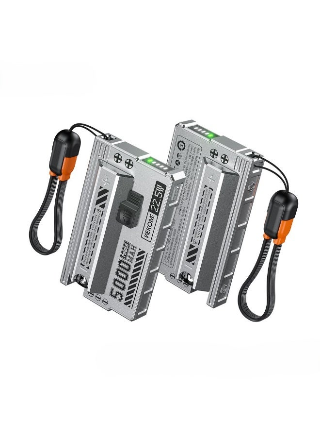WEKOME WP-85 5000mAh Mini Power Bank – Type-C Input/Output, Fast Charging, Compact Design, Tarnish Color - Image 1