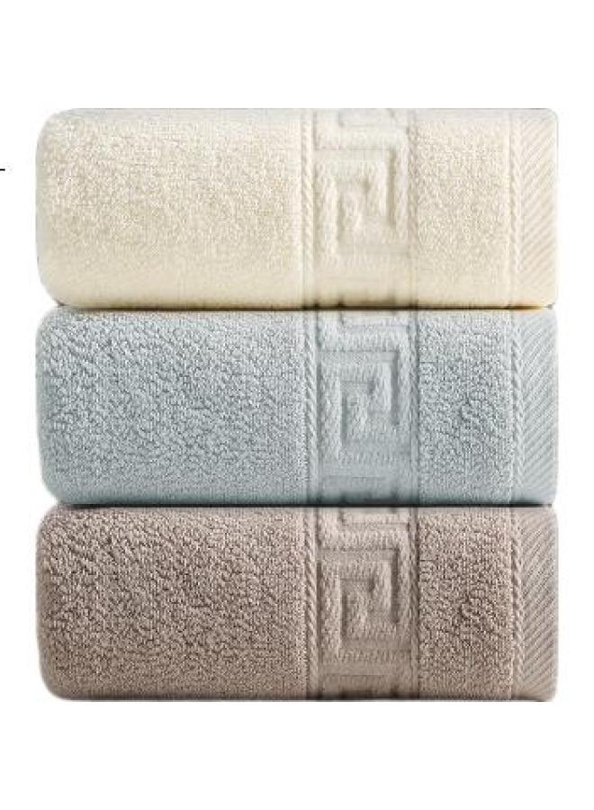 Muji Antibacterial Xinjiang Cotton 130g Thickened 100% Cotton Men's And Women's 3-pack Face Towels Class A Large Towels - Image 2