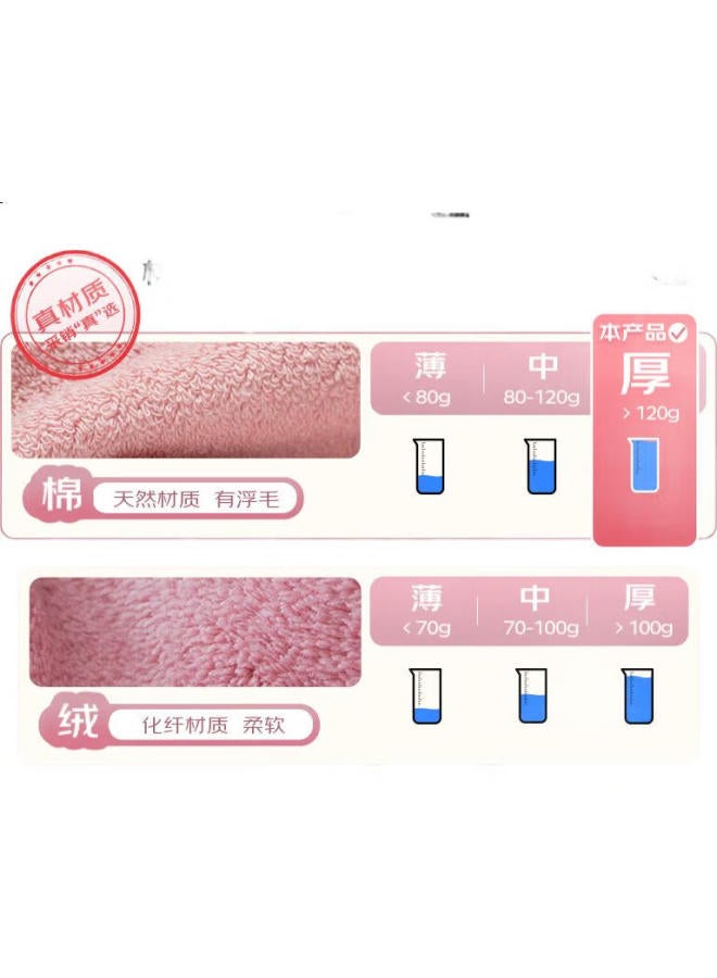 Muji Antibacterial Xinjiang Cotton 130g Thickened 100% Cotton Men's And Women's 3-pack Face Towels Class A Large Towels - Image 3