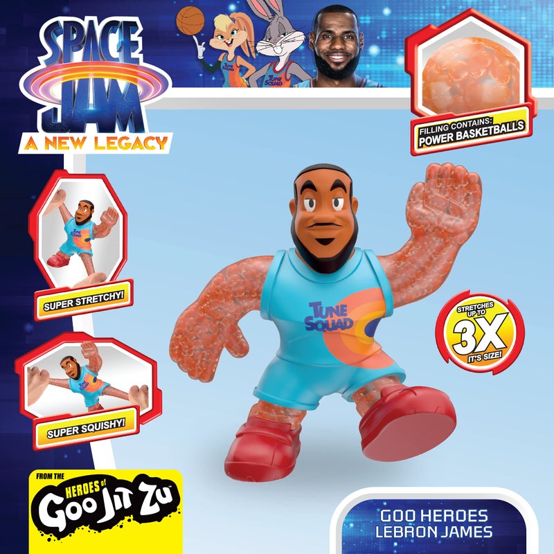 Space Jam Moose Toys Heroes of Goo JIT Zu – Space Jam: A New Legacy - 5" Stretchy Goo Filled Action Figure - Lebron James - Image 4