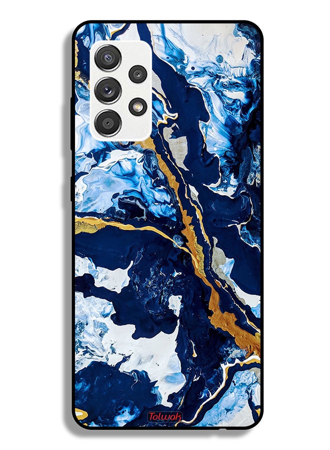 Tolwak Samsung Galaxy M32 5G Protective Case Cover Glitch Texture Art - Image 1