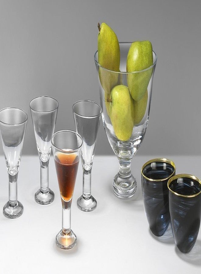 Badash Caprice Crystal Martini Glasses - 4-Piece 6-Ounce Martini or Dessert Glass Set 4.5" Tall - Unique Mouth-Blown Lead-Free Crystal Glass - Great Addition to Any Home Bar - Image 4