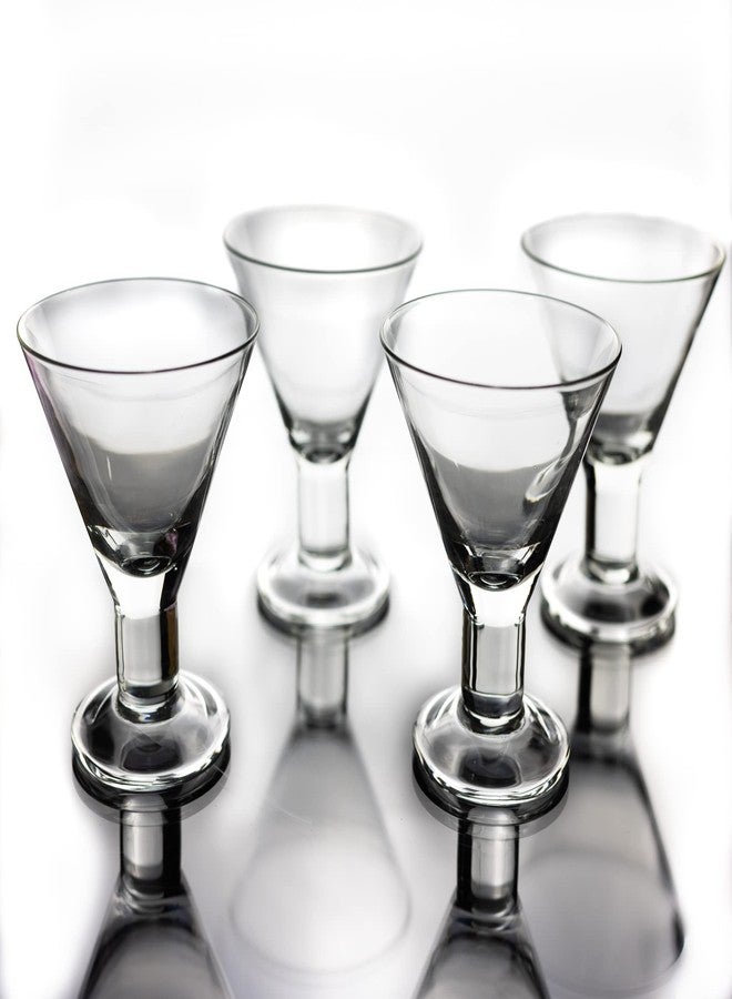 Badash Caprice Crystal Martini Glasses - 4-Piece 6-Ounce Martini or Dessert Glass Set 4.5" Tall - Unique Mouth-Blown Lead-Free Crystal Glass - Great Addition to Any Home Bar - Image 2