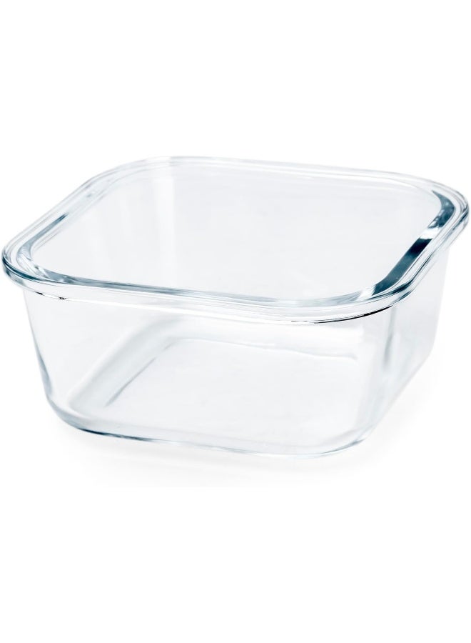 Mondex Borosilicate Glass Square Food Saver Food Storage Container Lunchbox With 803Ml Capacity, Openable And Secure Air Vent, Silicone Seal, Plastic Lid - Image 5