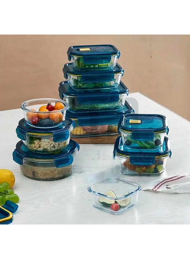 Mondex Borosilicate Glass Square Food Saver Food Storage Container Lunchbox With 803Ml Capacity, Openable And Secure Air Vent, Silicone Seal, Plastic Lid - Image 4