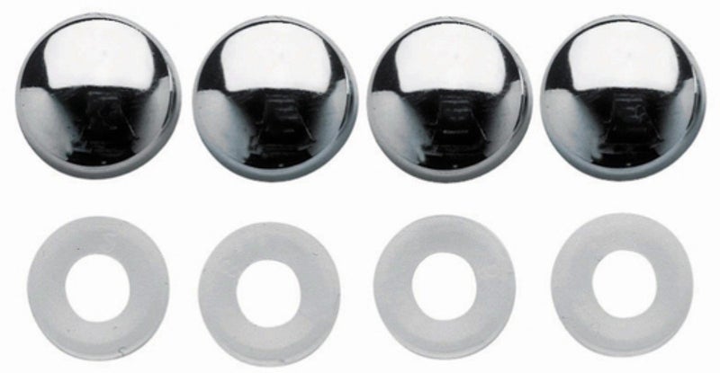 Custom Accessories 93381 Chrome Bolt Cap for License Plate Fastener, (Set of 4) - Image 3