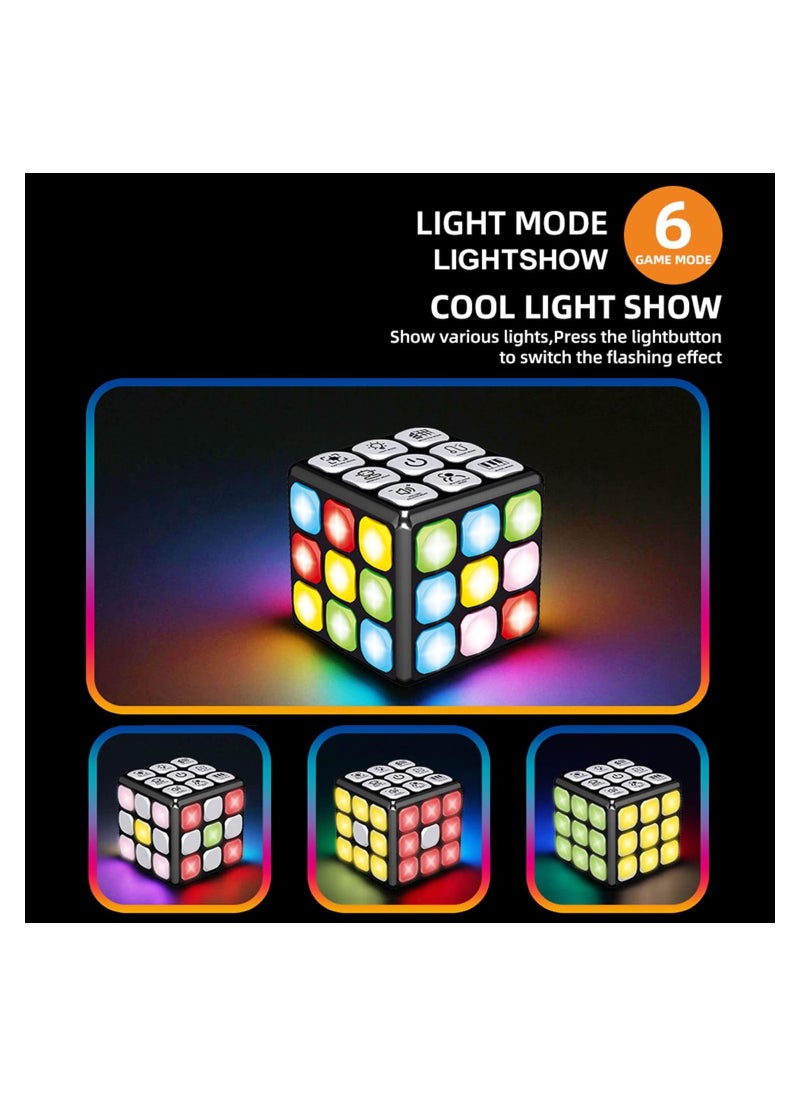 Cool Baby - COOLBABY Kids Light and Music Rubik Cube Multifunction Puzzle Game Cube Flashing Cube Electronic Brain and Memory Games for Kids Sensory Fidget Toy - Image 1