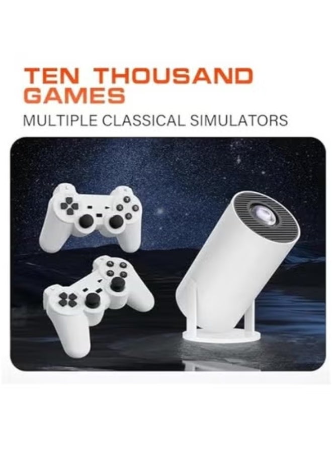 تايجر M300 Max HD Game Projector with 2 Wireless Controllers – Plug-and-Play Gaming Console with Built-In Games & Multimedia Playback | Ultra-Clear Projection for Home Entertainment, Movie Nights & Retro Arcade Fun | Portable Gaming Projector with HDMI/USB Support  - Image 2
