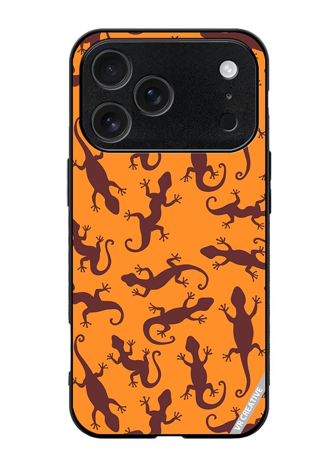 VR CREATIVE Protective Case Cover For Apple iPhone 17 Pro Max Gecko Animal Design Multicolour