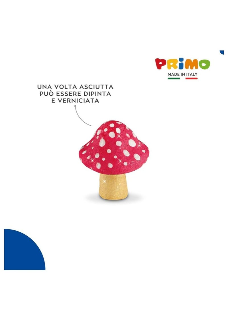 بريمو عبوة طين بريمو الجاف بالهواء،صلصال أحمرلماع، ٢٥٠ غرام، نشاط خالٍ من الشاشات للأطفال، ينمي المهارات الحركية الدقيقة، ويعزز النمو الحسي، يجف ليصبح صلبًا، طين تشكيل، غير سام، للاستخدام في المنزل أو الفصل الدراسي - Image 5