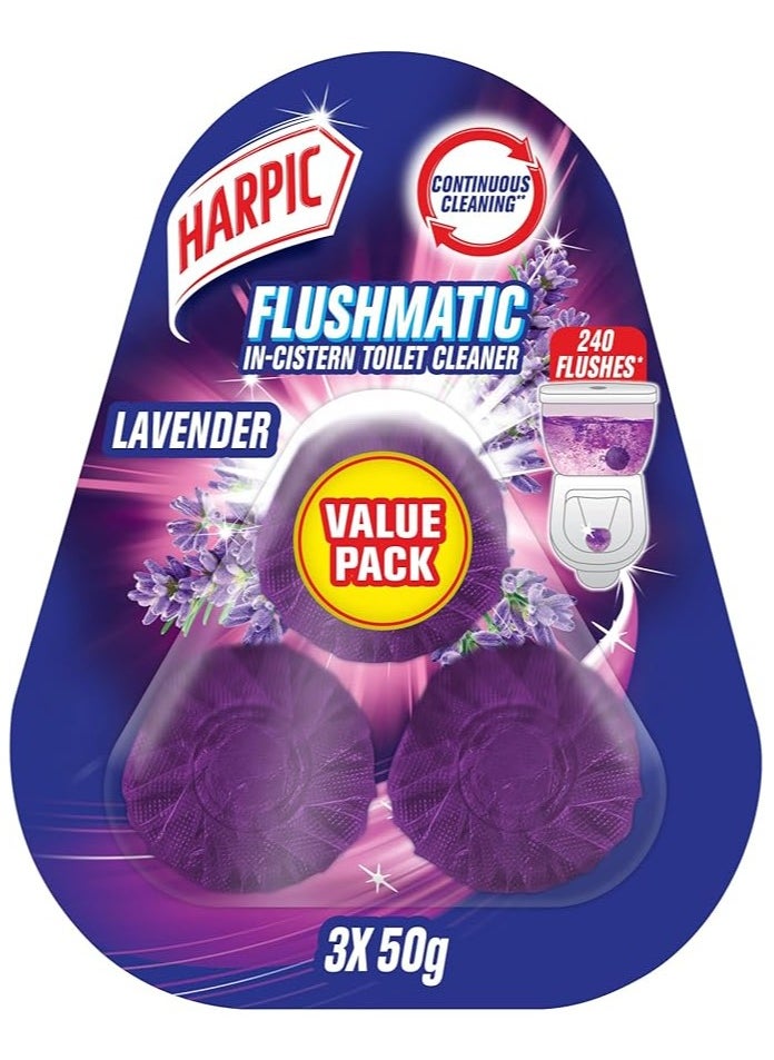Harpic Harpic Flushmatic In-Cistern Toilet Cleaner, 50 G (Pack Of 3) 