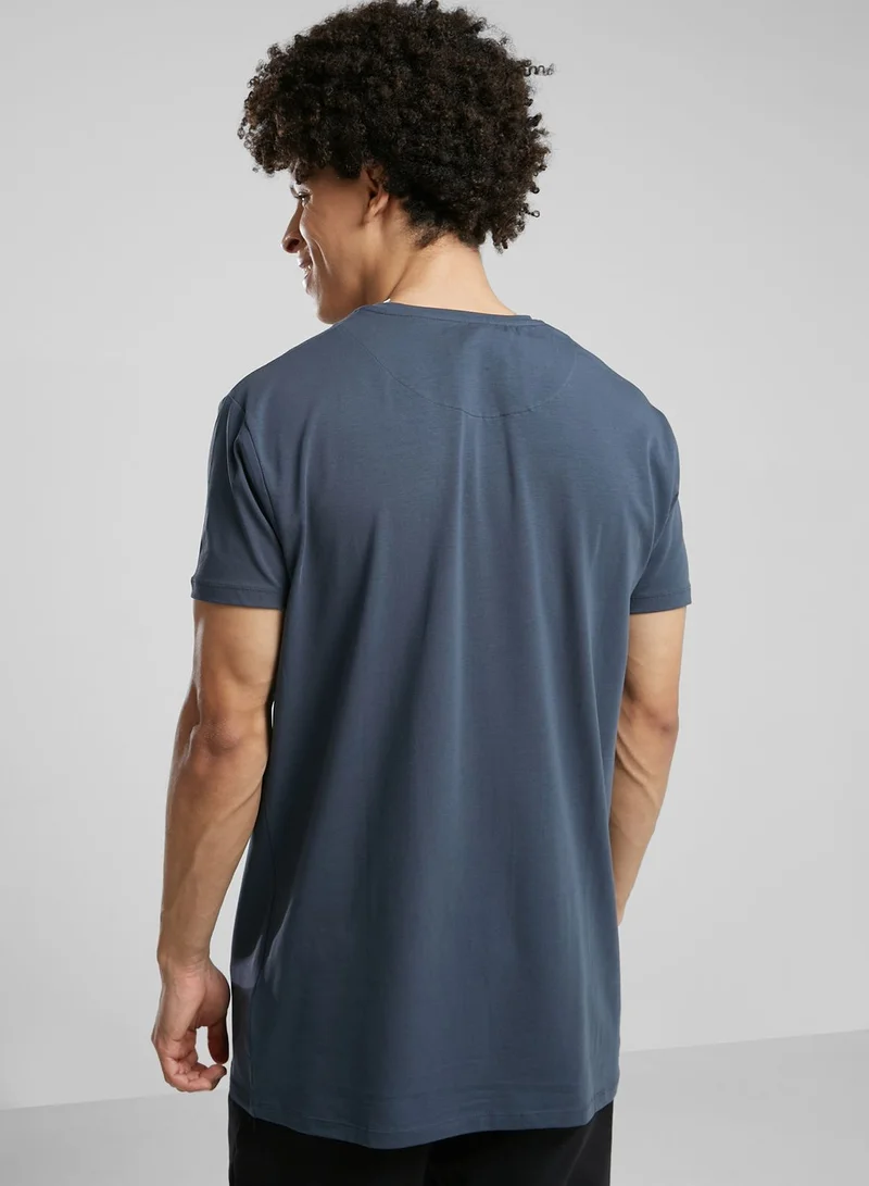 SikSilk Embossed Prestige T-Shirt