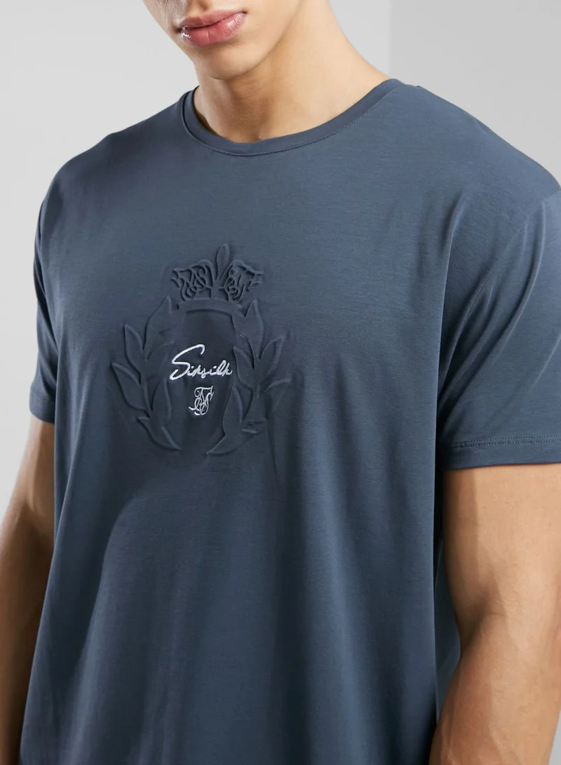 SikSilk Embossed Prestige T-Shirt
