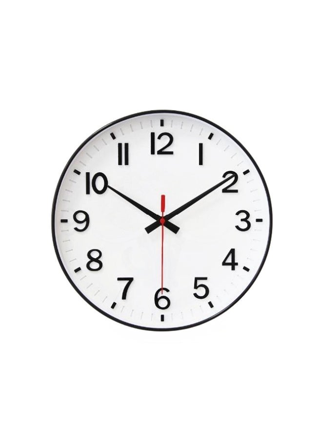 MIXDE Non-ticking Silent Wall Clocks, 12 Inch Quartz Classic Decor Clock For Bedroom Home Kitchen Room Office School 