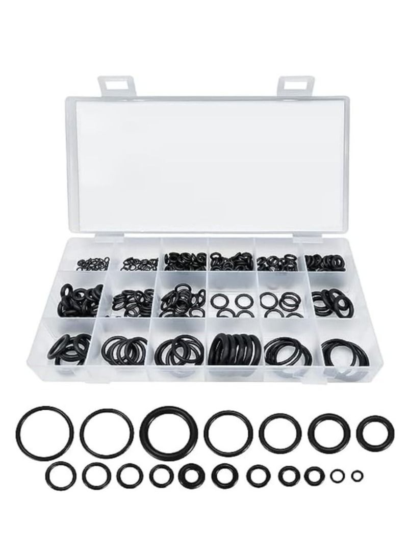 RACO Rubber O-Ring Sealing Gasket Washer Seal Assortment Kit for Car Auto Vehicle Repair Air Conditioning Compressor Seals Gas Connections Assortment Accessories Metric 260PC - Image 1
