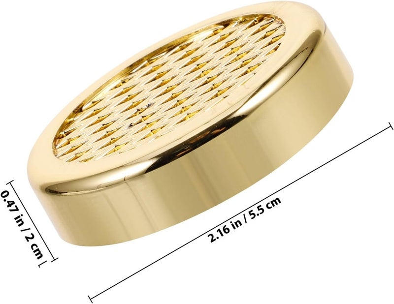 CLISPEED Reusable round Gold Cigar Humidify Pieces for Humidor Box, Humidor Accessories Humidifier Supplies to Maintain Optimal Humidity for Cigars Storage - Image 2