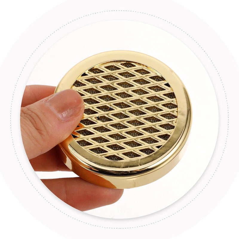 CLISPEED Reusable round Gold Cigar Humidify Pieces for Humidor Box, Humidor Accessories Humidifier Supplies to Maintain Optimal Humidity for Cigars Storage - Image 4