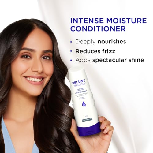 BBLUNT Intense Moisture Shampoo and Conditioner Combo for Dry Hair | Power Duo | For Daily Use | Moisturizes & Hydrates | Colour Protect Formula | For Men & Women | 300 ml + 250 g - Image 5