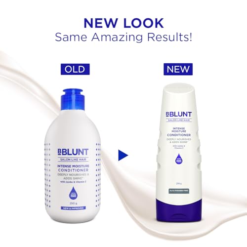 BBLUNT Intense Moisture Shampoo and Conditioner Combo for Dry Hair | Power Duo | For Daily Use | Moisturizes & Hydrates | Colour Protect Formula | For Men & Women | 300 ml + 250 g - Image 3