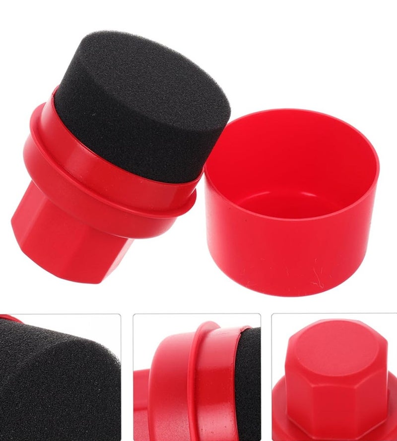 Safi Wax Foam Tyre Dressing Applicator Sponge with Protective Storage Cap Ergonomic Grip for Tyre Shine Wax Dressing Polish Trim Restorer Car Detailing Foam Applicator for Tyres Plastic Trim Rubber Vinyl Leather and Interior Care. - Image 2