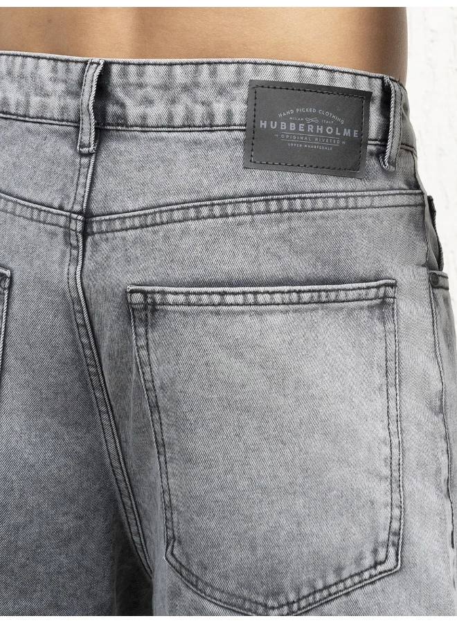 Hubberholme Men Grey Jeans - Baggy Loose Fit for Casual Style