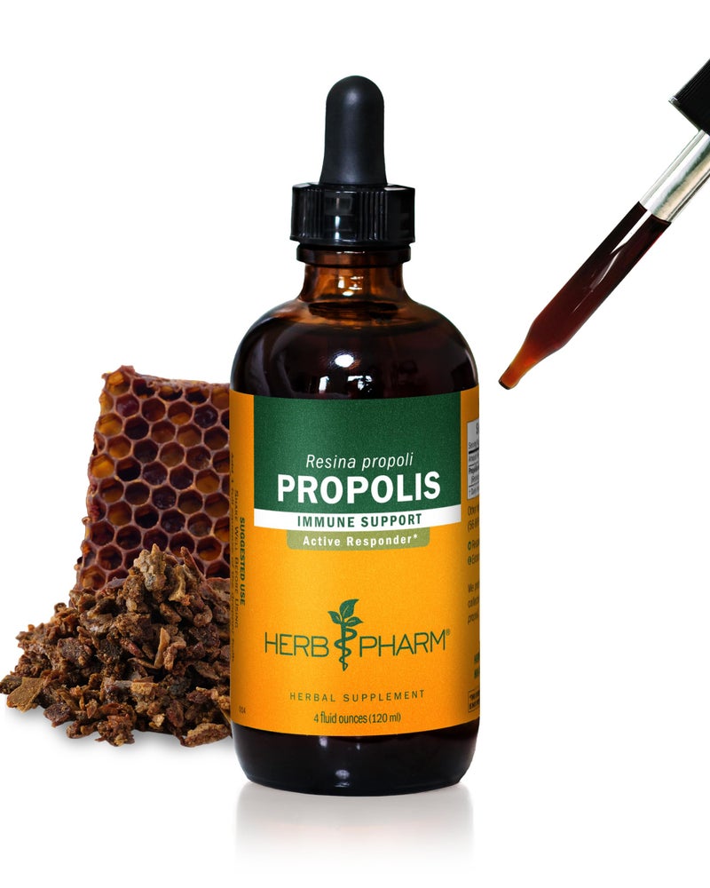 Herb Pharm Propolis Liquid Extract for Immune System Support 4 Ounce