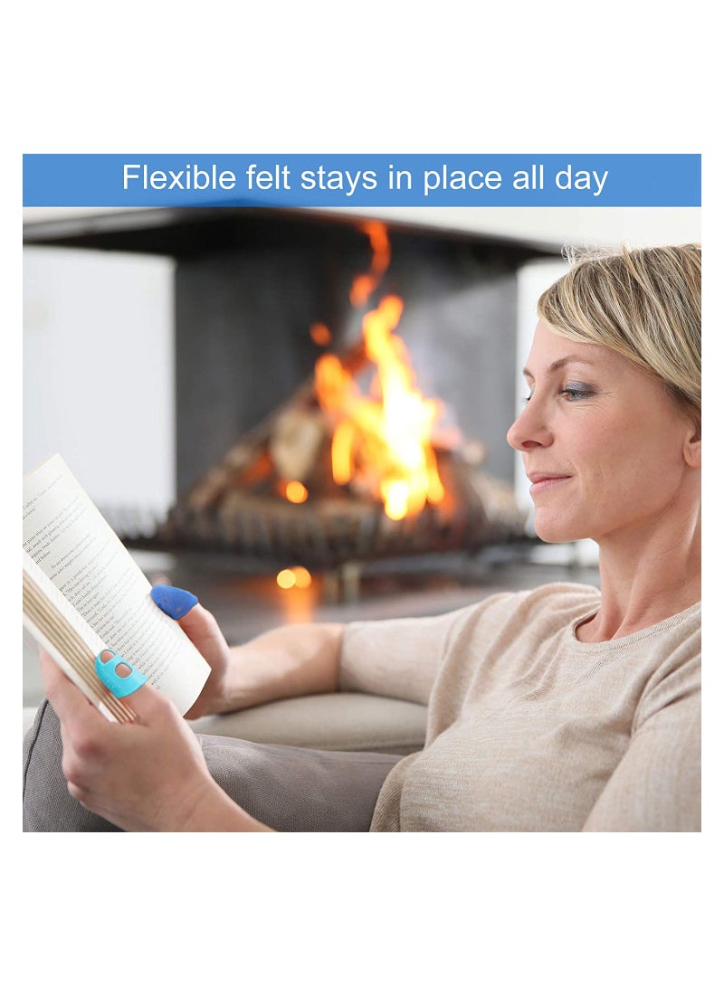 SOLARAE 10 Pieces Guitar Rubber Finger Tips Guard, 5 Sizes Non Slip Reusable Finger Pads Grips Assorted Colors Finger Protector Covers for Sorting Task, Paperwork, Cutting, Wax Carving (XS/S/M/L/XL) - Image 4