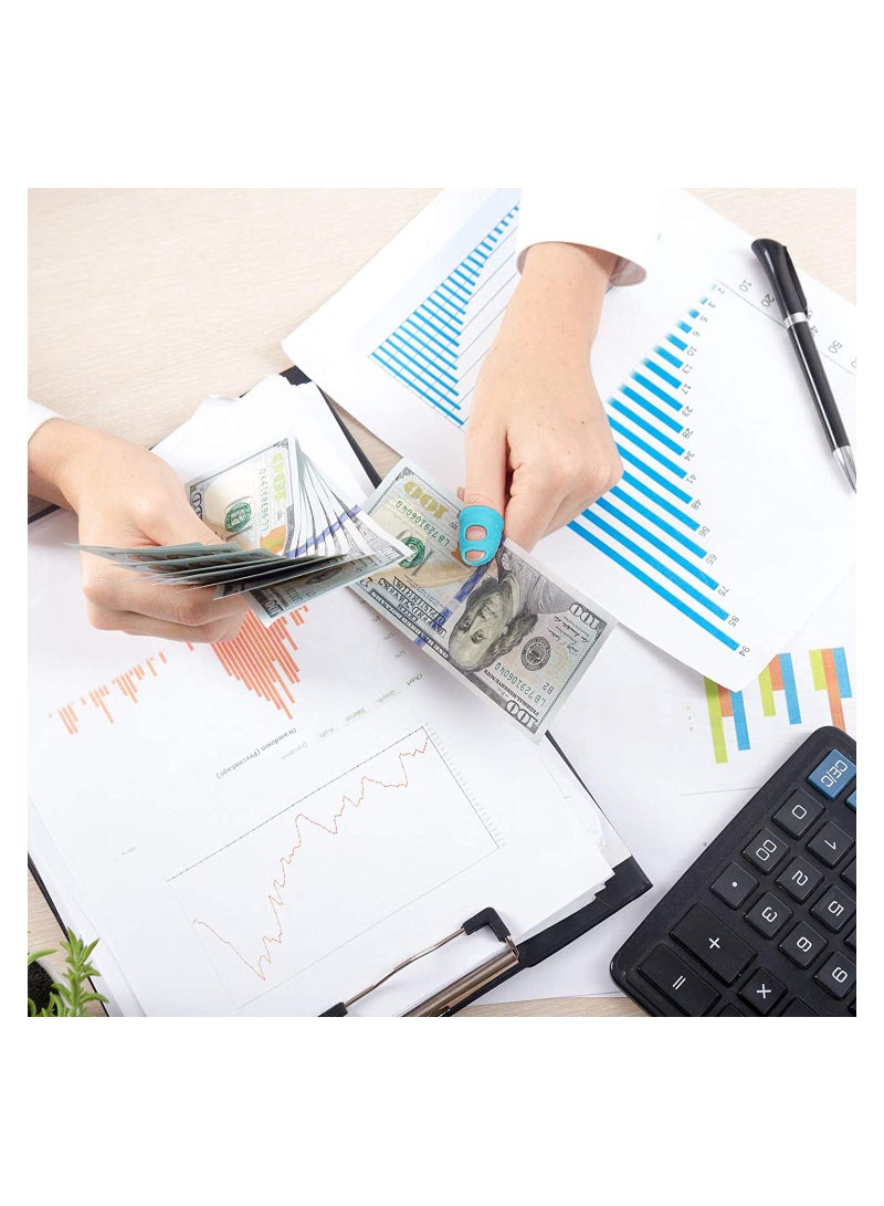 SOLARAE 10 Pieces Guitar Rubber Finger Tips Guard, 5 Sizes Non Slip Reusable Finger Pads Grips Assorted Colors Finger Protector Covers for Sorting Task, Paperwork, Cutting, Wax Carving (XS/S/M/L/XL) - Image 5