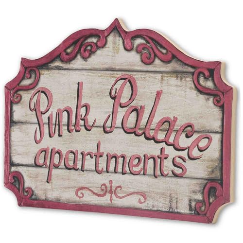 Open Road Brands Coraline Pink Palace Apartments Decorative Wood Wall Decor Vintage Coraline Sign for Home - Image 3