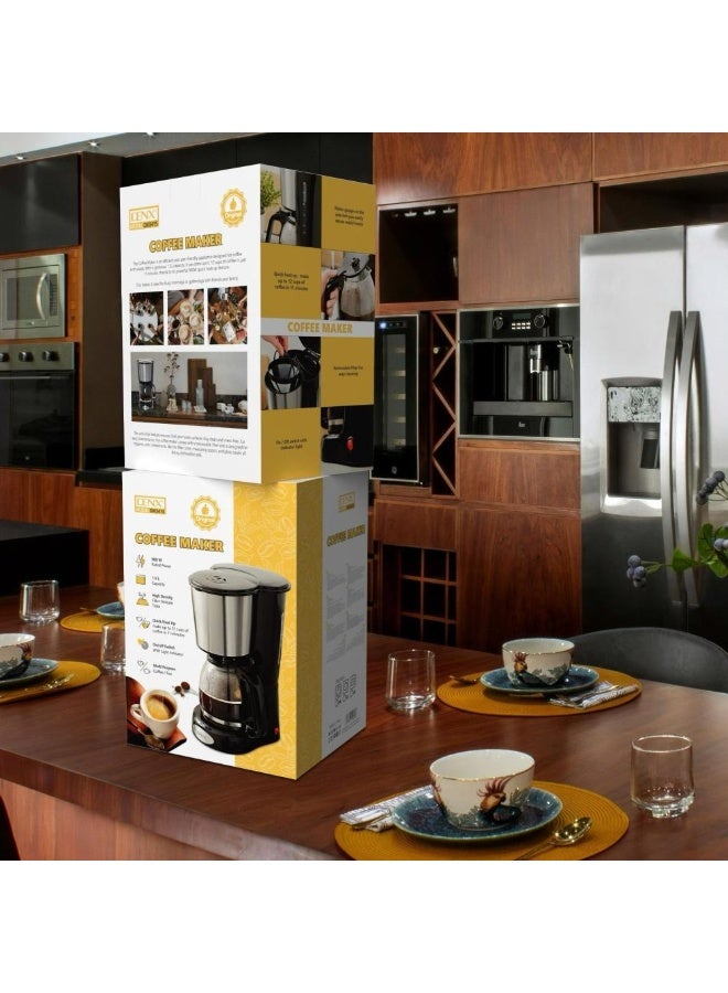 Denx Automatic coffee maker Multifunction 1.5 liter capacity 900 W power DX3415 - Image 3