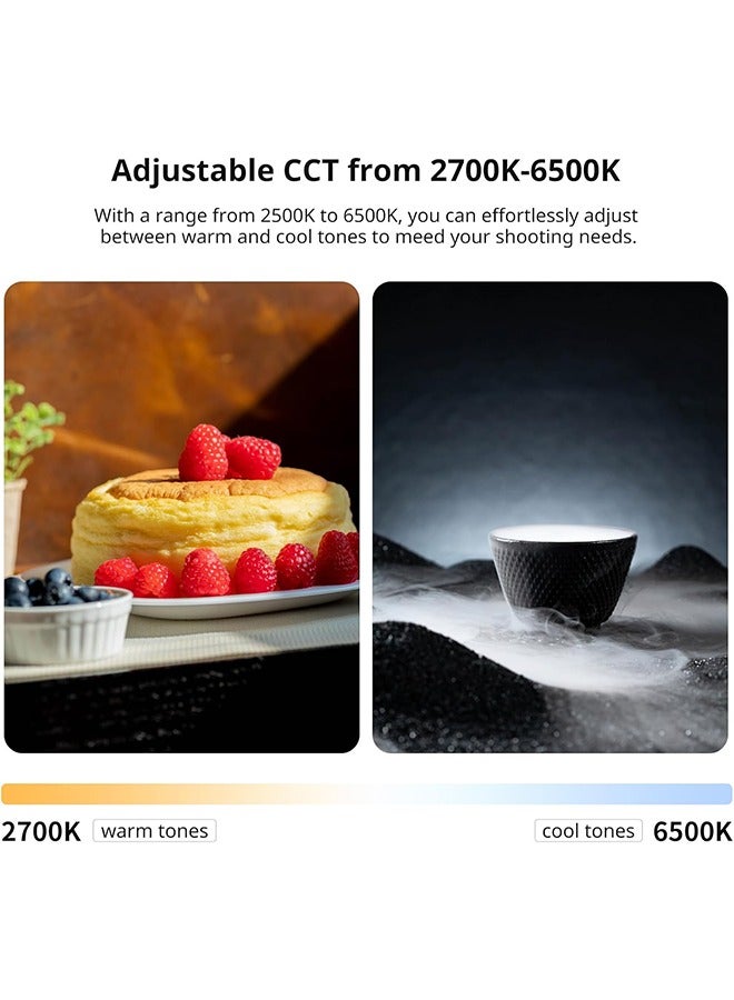 يولانزي Ulanzi UA12 إضاءة أنبوب قابلة للنفخ ثنائية اللون، مصباح فيديو LED قابل للطي للتصوير الفوتوغرافي، 2700K-6500K، 12W بطارية قابلة للشحن بسعة 2500mAh، قضيب ضوء تصوير LED بحامل قياس 1/4" لتصوير الفيديو - Image 3