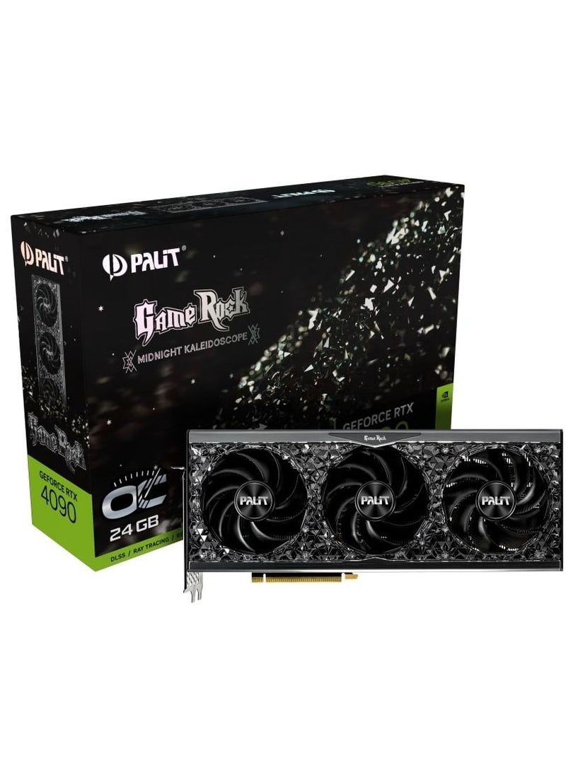Palit - NVIDIA GeForce RTX™ 4090 GameRock OC 24GB GDDR6X Graphics Card, ARGB SYNC, 16384 CUDA Cores, 2610 MHz Boost Clock, 21Gbps,384bits Interface, PCI Gen 4,DP 1.4ax3,HDMI 2.1a x1 | NED4090S19SB-1020G - Image 1