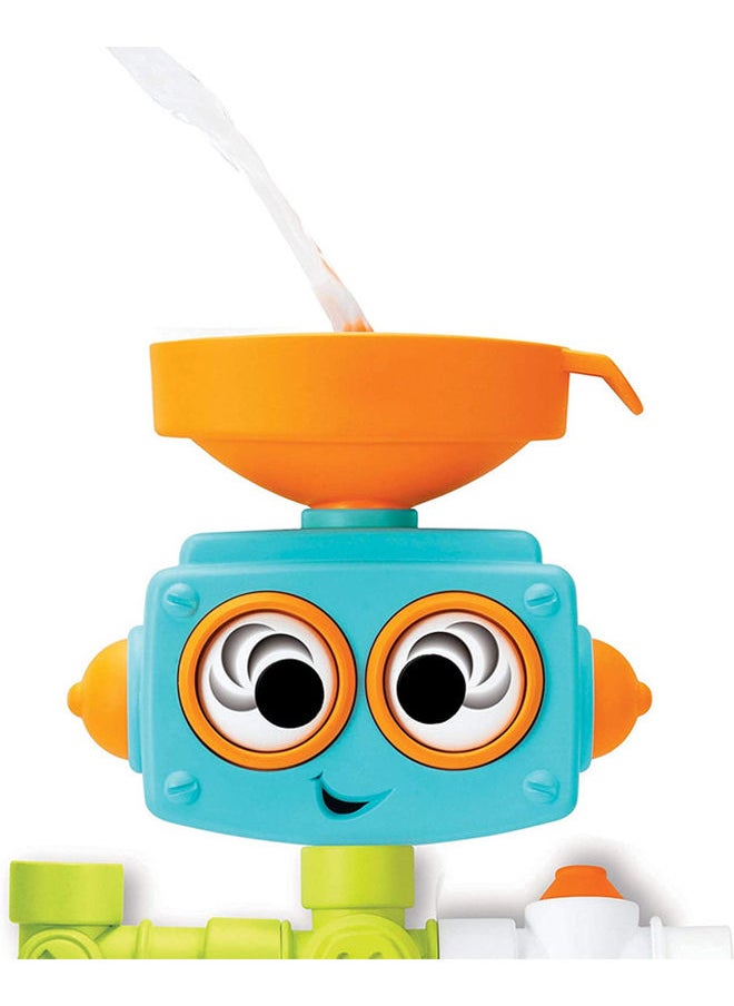 Sensory Plug And Play Plumber Set 16 Piece Bath Robot Toy - Multicolor